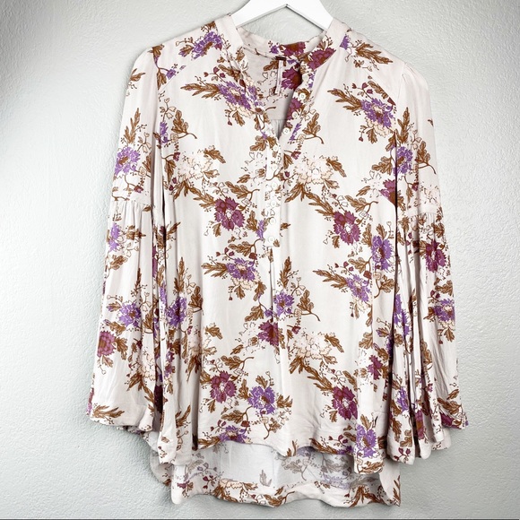 Free People Easy Girl Printed Top - Picture 5 of 7